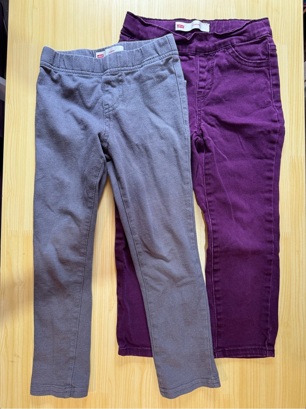 Levi's Kids Purple and Gray Stretch Pants - 2-Pack Size 4T